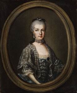 Portræt af Maria Christina, hertuginde af Teschen (1742-1798) af Unbekannt Unbekannt